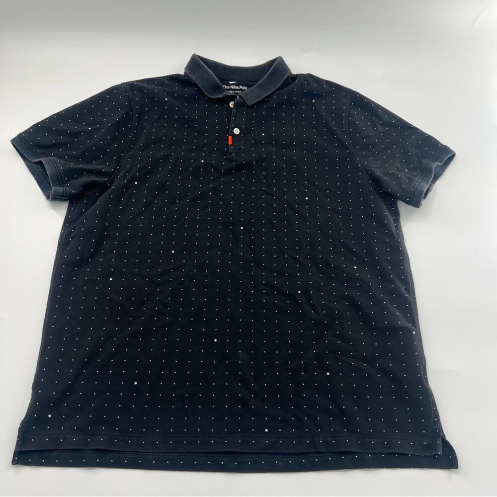 The Nike Polo Black White Dots Golf Casual Men’s